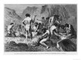 Making and Polishing Silex at Pressigny, Illustration from L'Homme Primitif