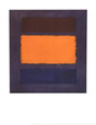 Untitled, Brown and Orange on Maroon Lámina por Mark Rothko