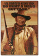 John Wayne (blikskilte) Posters