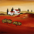 Tuscan Red IV Lámina por Hans Paus