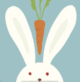 Lapin, Peek-a-Boo I Reproduction d'art par Yuko Lau