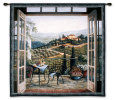 Balcony View of the Villa TAPETE DE PAREDE por Barbara R. Felisky