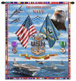 Navy Sea Power Wall Tapestry