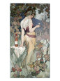 Cognac Template Lámina giclée por Alphonse Mucha