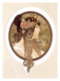 Affiche de Mucha, Femme, 1897 reproduction procédé giclée par Alphonse Mucha