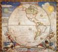 Map of Discovery, Western Hemisphere Affiche