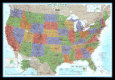 Cartes des Etats-Unis Affiches