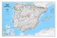 Map of Spain and Portugal Poster
