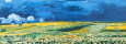 Wheat Field Under Clouded Sky (van Gogh) Pósteres