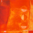 Arte abstracto naranja (arte decorativo) Pósteres