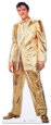 Elvis : Costume lamé or (version parlante) Silhouette découpée