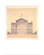 Cast Iron and Glass Industrial Pallet for the Champs-Elysees, Cross-Section, 1852 Art Print by Jakob Ignaz Hittorff