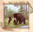 Black Bears III Lámina por Anita Phillips