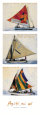 Ayiti, Me Wi , Ile de la Tortue, Trois Bateaux Reproduction d'art par Titouan Lamazou