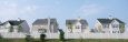 Houses in a Row, Dye Road, Plainsboro, New Jersey, USA Photographie par Panoramic Images