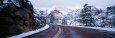 Road Through Winter Mountains, Utah, USA Lámina fotográfica por Panoramic Images