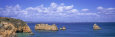 Panoramic View of a Coastline, Southern Portugal, Algarve Region, Lagos, Portugal