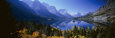 Mountains Reflected in Lake, Glacier National Park, Montana, USA Lámina fotográfica por Panoramic Images