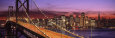 Bay Bridge Illuminated at Night, San Francisco, California, USA Photographie par Panoramic Images