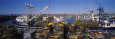Crab Pots at a Commercial Dock Lámina fotográfica por Panoramic Images