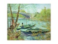 Angeln im Frühling (van Gogh) Poster