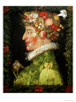 Spring, from a Series Depicting the Four Seasons, 1573 Lámina giclée por Giuseppe Arcimboldo