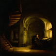 Philosopher with an Open Book, 1625-7 reproduction procédé giclée par Rembrandt van Rijn