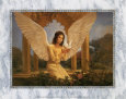 Ángel con paloma Lámina por Edward Tadiello