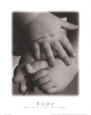 Hope: Baby Hands and Feet Impressão artística por Laura Monahan