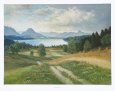 Summer on the Lake Sims Art Print by Yos