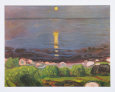 Summer Night at the Beach Art Print by Edvard Munch