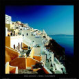 Thira - Santorini Impressão artística por Mike Kipling