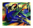 Träumendes Pferd Kunstdruck von Franz Marc