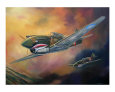 Flying Tigers Attack Lámina giclée por jack connelly