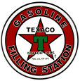 Texaco Filling Station Placa de lata