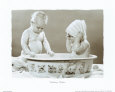 Bathing Babies Art Print