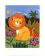 Baby Lion Lámina por Sophie Harding