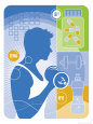 Male Physical Fitness Montage Art Print