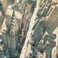 Aerial View of Chrysler Building Lámina por Matthew Daniels