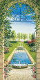 Giardino Con Ninfeo Kunsttryk af Giovanbattista Mannarini