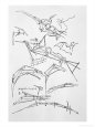 Sketches of Flying Machines Lámina giclée por Leonardo da Vinci