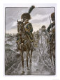 Chasseurs a Cheval Riding as Napoleon's Personal Bodyguards Lámina giclée por Job