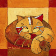 La Sieste du Chat II Art Print by Michèle Neuhard