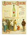 L'Alcool Voila l'Ennemi Kunstdruk van Frédéric Christol