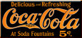 Coca Cola 5 cents Plaque en métal