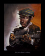 Blues Man Reproduction d'art par Justin Bua