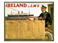 Ireland by LMS, the Royal Mail Impressão giclée