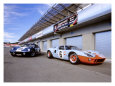 1964 Shelby Daytona Coupe & 1969 Ford GT-40 Giclee Print by David Newhardt
