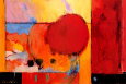 Red Cloud II Lámina por Tony Saladino