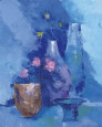 Evocacion Azul II Lámina por Jose Aguilar